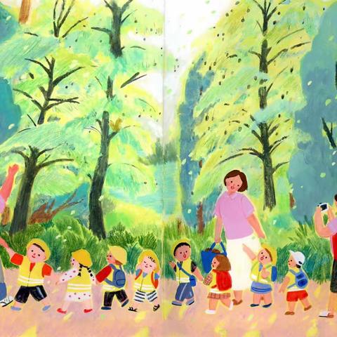 春风趣野，悦享时光—香柏籽幼儿园小2班春游徒步活动