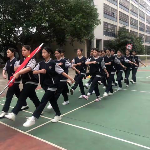 海口华健幼师职业学校——“第五周早会”