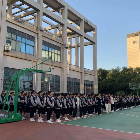 海口华健幼师职业学校——“第十二周早会”