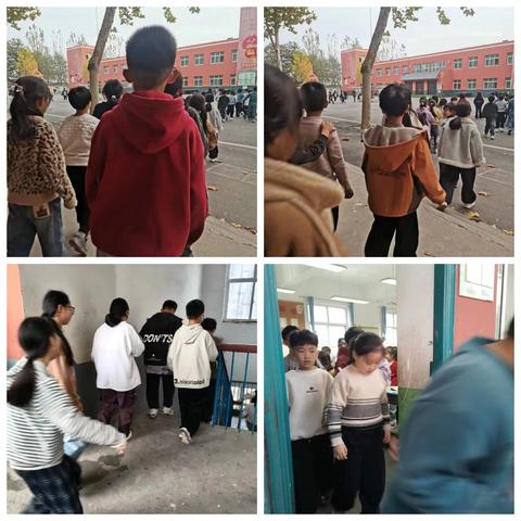 防踩踏疏散演练纪实---成安县第二实验小学