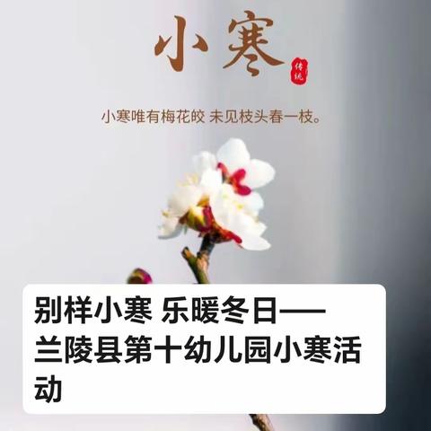 别样小寒 乐暖冬日—— 兰陵县第十幼儿园小寒活动