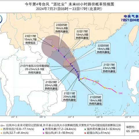 台风来袭，加强防范 ——杨柑镇中心幼儿园预防台风“派比安”致家长一封信