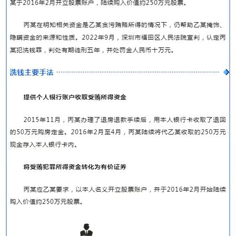 金融知识普及月 | 打击治理洗钱违法犯罪典型案例系列展播——涉贪污贿赂洗钱案