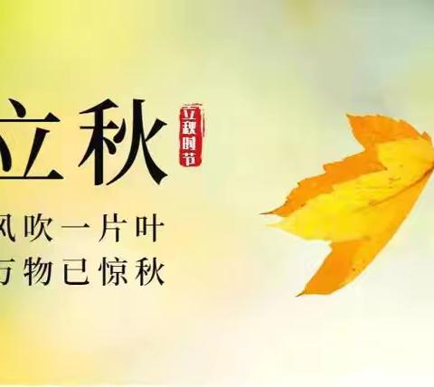 夏未远，立秋至 中国传统二十四节气之“立秋”                    第五小学三年三班
