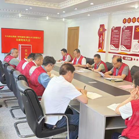 西安供销干鲜果副食有限公司党支部召开党员大会补选支部委员会委员