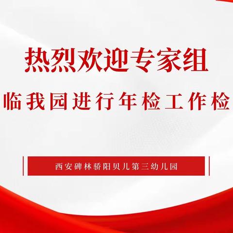 “迎年检，促规范，共成长”西安碑林骄阳贝儿第三幼儿园2023年年检纪实