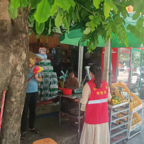 新龙镇龙佑村网格员入户宣传反私彩