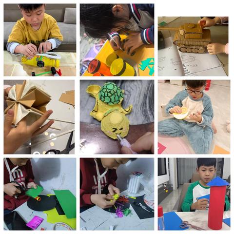 开平市五项工程六大行动之“我是小帮手”创意手工制作