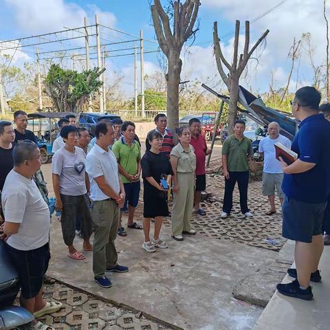 演丰镇开展台风“摩羯”灾后动物疫病防控与消杀填埋工作