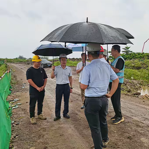 市住建局现场指导市政基础设施项目防台防汛准备工作