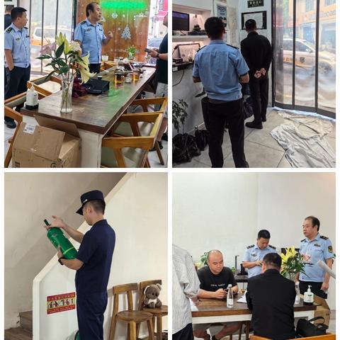 青二社区开展民宿消防安全专项排查
