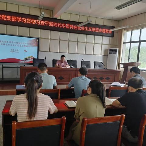 【党员大会】城山学校党支部学习贯彻习近平新时代中国特色社会主义主题思想教育活动