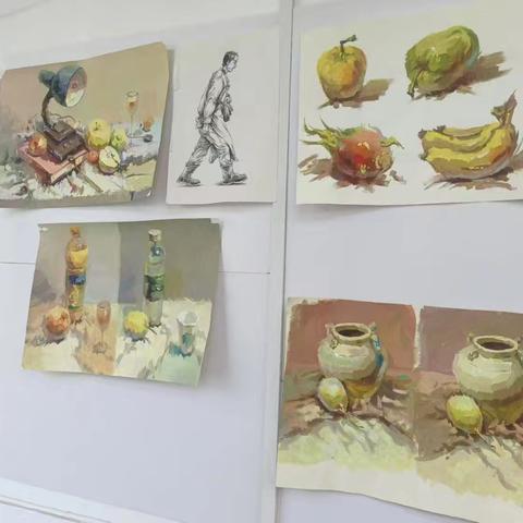 迎宾社区开展“打造书画一角”活动