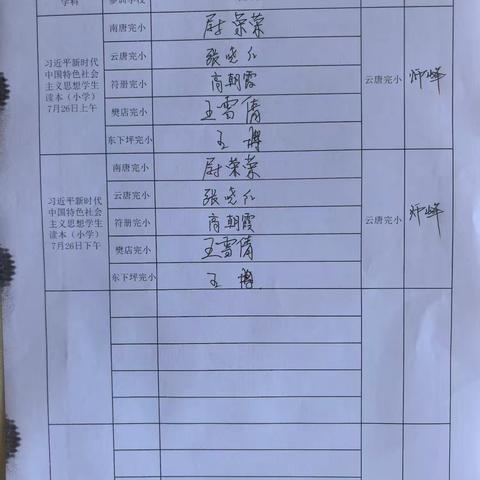 南唐中心小学 2025年习近平新时代中国特色社会主义思想学生读本（小学)暑期培训纪实