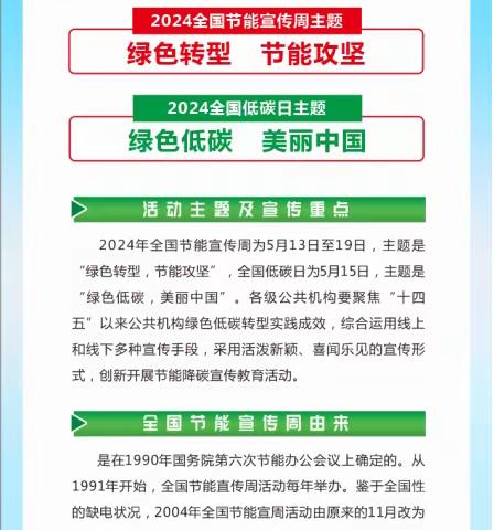 绿色转型  节能攻坚——2024年全国节能宣传周来啦！