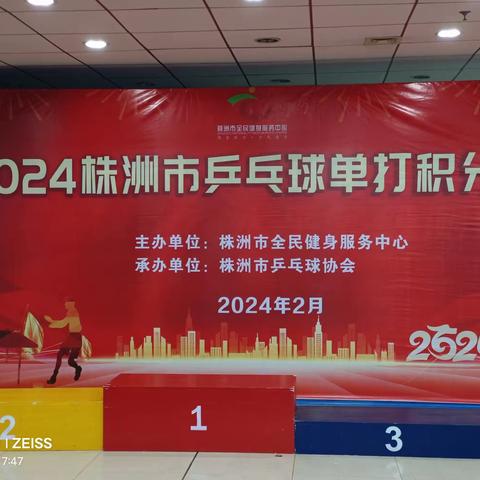 新年开新局 —2024株洲市乒乓球单打积分赛圆满谢幕