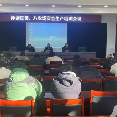 筑牢安全之基，孙塘庄镇、八农场组织召开安全生产专题培训会议