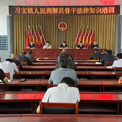 以训提能强根基 法治赋能促善治——习文镇开展人民调解员骨干法律知识培训