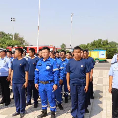 起步区益民救援队参加“安全生产月”咨询日活动