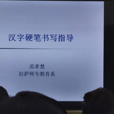 那曲市“区培计划”（2022）少数民族教师国家通用语言文字应用能力提升培训汉字硬笔书写指导