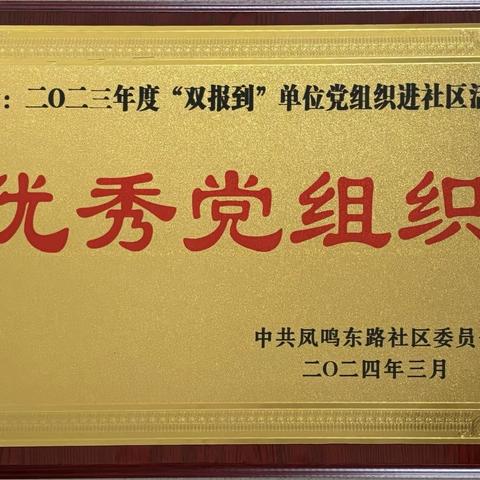 国家税务总局岐山县税务局机关党支部荣获“优秀党组织“荣誉称号