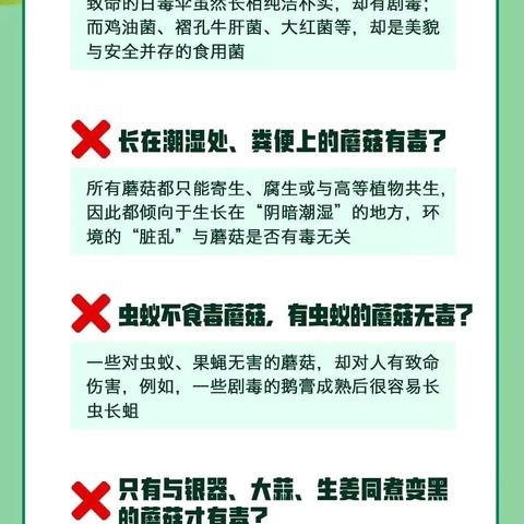 【安全教育】 预防野生菌中毒防控食品安全宣传——贝贝思奇幼儿园