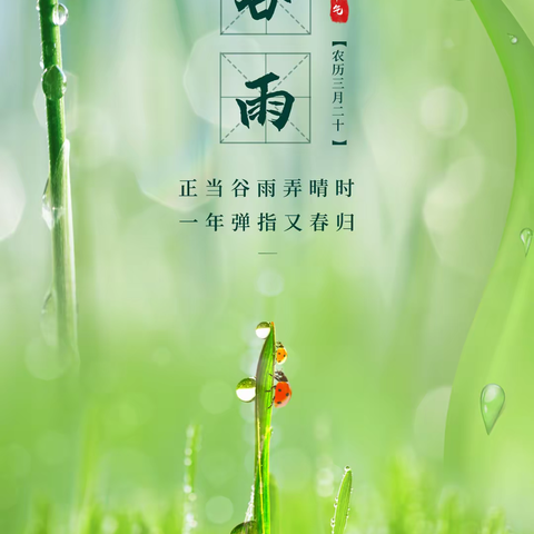 海林市教师进修学校      24节气——谷雨介绍