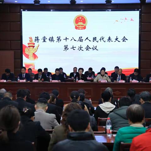 蒋堂镇第十八届人民代表大会第七次会议胜利召开