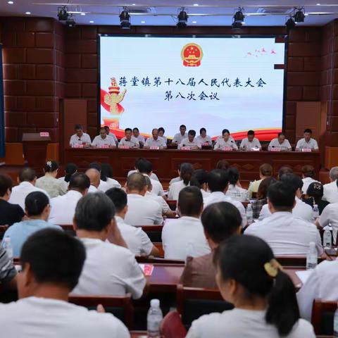 蒋堂镇第十八届人民代表大会第八次会议胜利召开