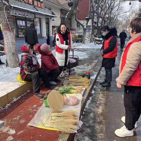 占道经营严治理   规范有序“营”新年--杜甫路街道园丁街社区开展“创优美环境 树文明新风 庆新春佳节”主题活动