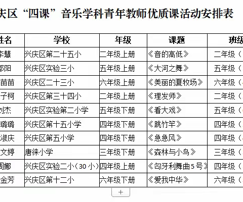 VOL64.勤艺十二·教学篇 【“音”润课堂，“赛”促成长】———兴庆区音乐学科第二届“四课”比赛