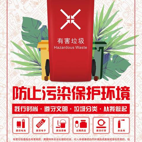 【“玉”你同行·爱在翠岭】涵玉翠岭社区开展有害垃圾分类宣传活动