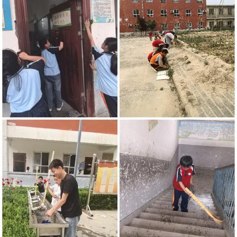 劳动润校园，整洁伴成长——儋州市东成镇中心学校园大扫除活动