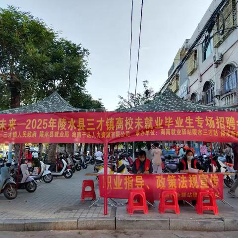 职引未来—2025年陵水县三才镇离校未就业毕业生专场招聘会