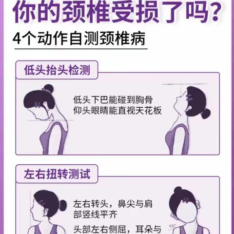 你的脖子还好吗？不如花几分钟来测试一下