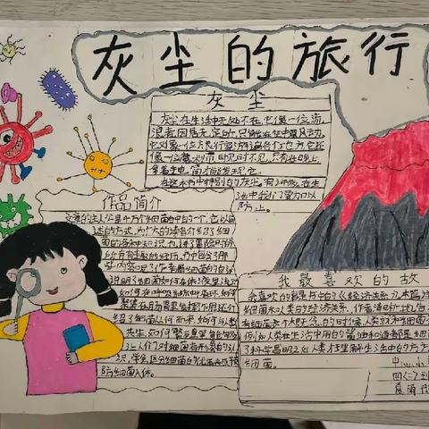 寒假阅读手抄报 石龙区中心小学四2班手抄报