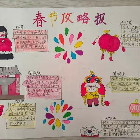 寻找年味儿 石龙区中心小学四2班寒假作业