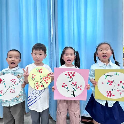 信阳师范大学附属幼儿园静园班美工课程——《樱桃熟了》