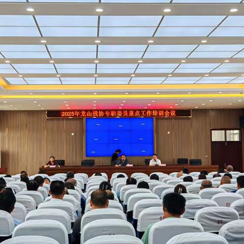 龙山街道残联开展村残协专职委员重点工作培训会议