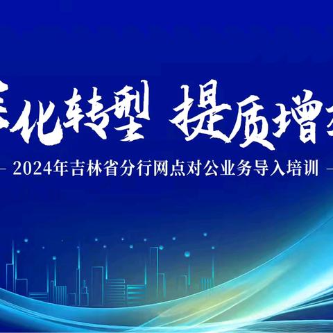 吉林省农行吉林市桦甸支行营业室2024年“深化转型·提质增效”网点对公业务导入项目工作小结