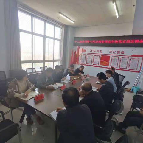 县委第二巡察组向曲周县科学技术协会党支部反馈巡察情况