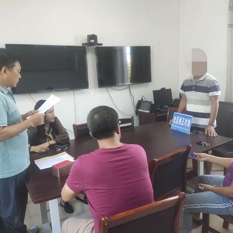 调楼司法所依法按期为社区矫正对象解矫