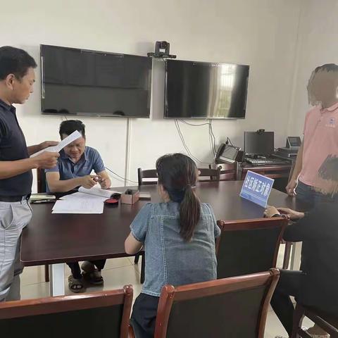 临高县司法局调楼司法所依法为社区矫正对象举行入矫宣告