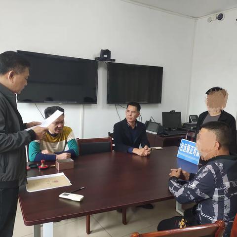调楼司法所依法按期为社区矫正对象解矫
