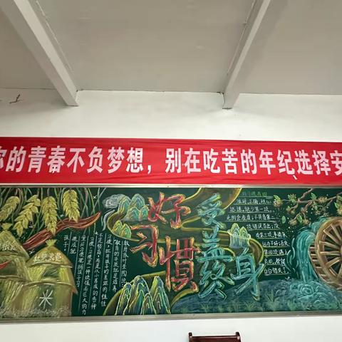 油田实验学校物探校区 开展“好习惯受益终身” 行为习惯养成为主题的黑板报评比活动