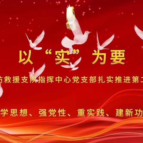 以“实”为要丨哈尔滨市消防救援支队指挥中心党支部扎实推进第二批主题教育