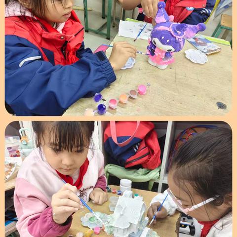 阳泉十中小学部2025—2026学年第一学期彩绘石膏班级社团