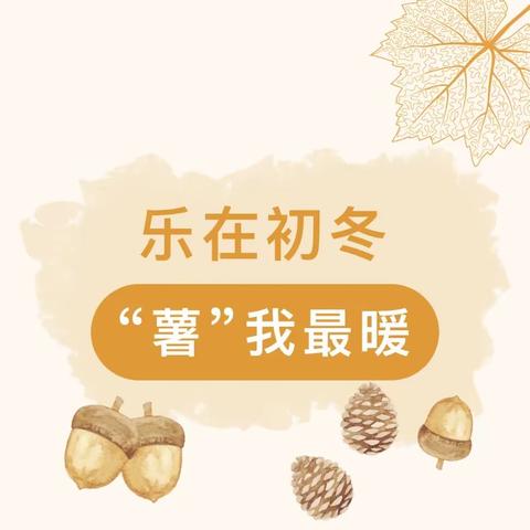 乐在初冬  “薯”我最暖——江口镇第二中心幼儿园中班组社会实践活动