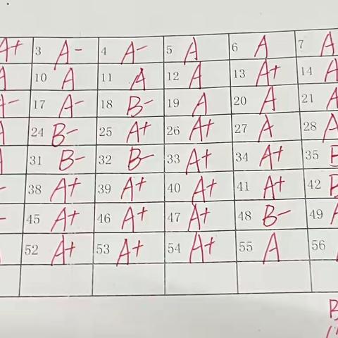 萤火虫班第六单元听写情况