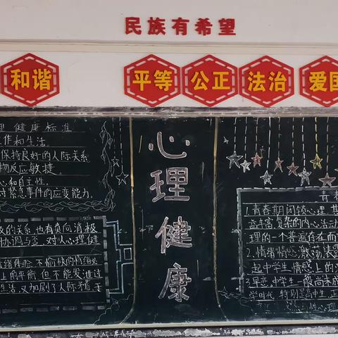 班级文化展风采，环境育人润无声——实验中学开展班级文化（黑板报）评比活动